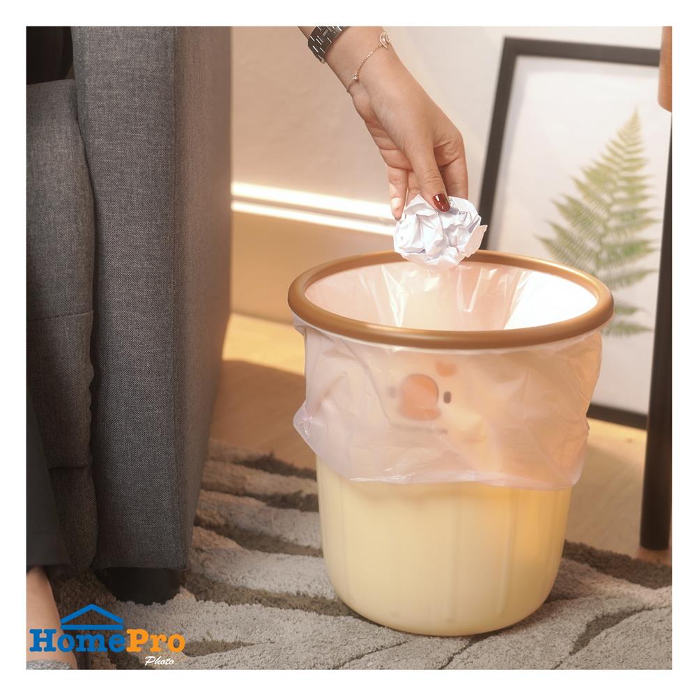 ถังขยะกลม ACCO DUCKY 9.5 ลิตร สีครีม