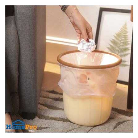 ถังขยะกลม ACCO DUCKY 9.5 ลิตร สีครีม_3