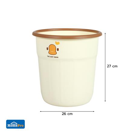 ถังขยะกลม ACCO DUCKY 9.5 ลิตร สีครีม_5