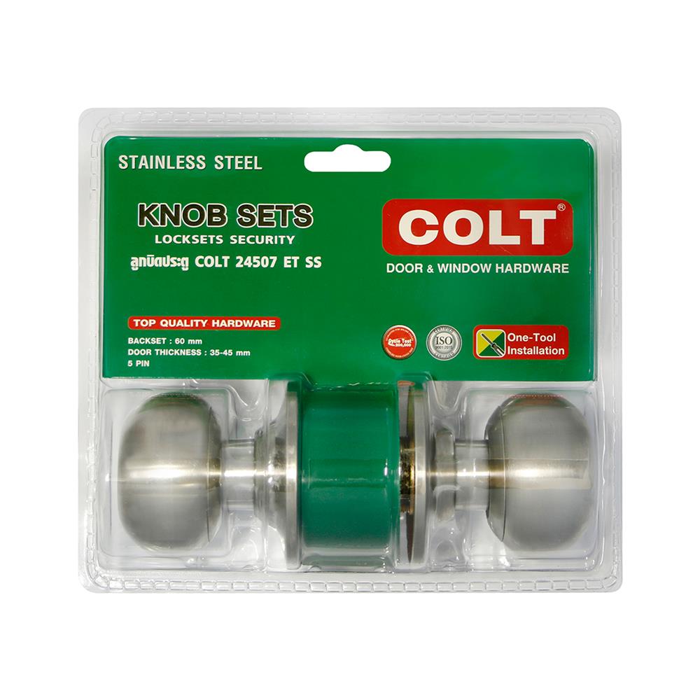 ลูกบิดทั่วไป หัวจัน COLT 24507 สีสเตนเลส