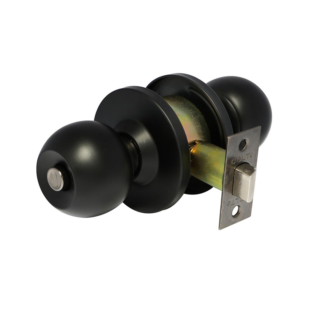 ลูกบิดห้องน้ำ หัวกลม COLT 6322-302 สีดำ