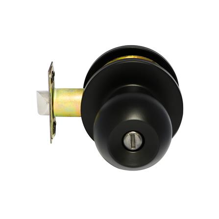 ลูกบิดห้องน้ำ หัวกลม COLT 6322-302 สีดำ_4