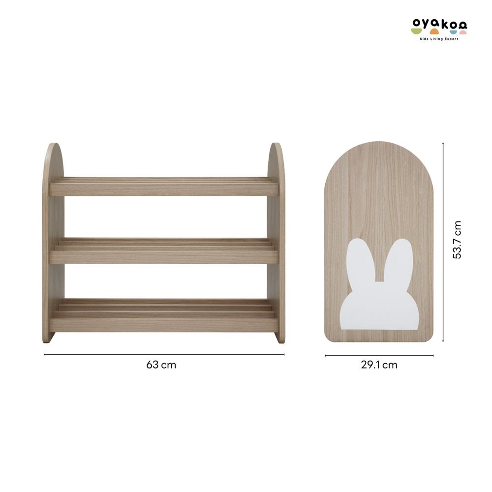 ชั้นวางรองเท้าเด็ก OYAKOO AUSTIN สีโอ๊ค