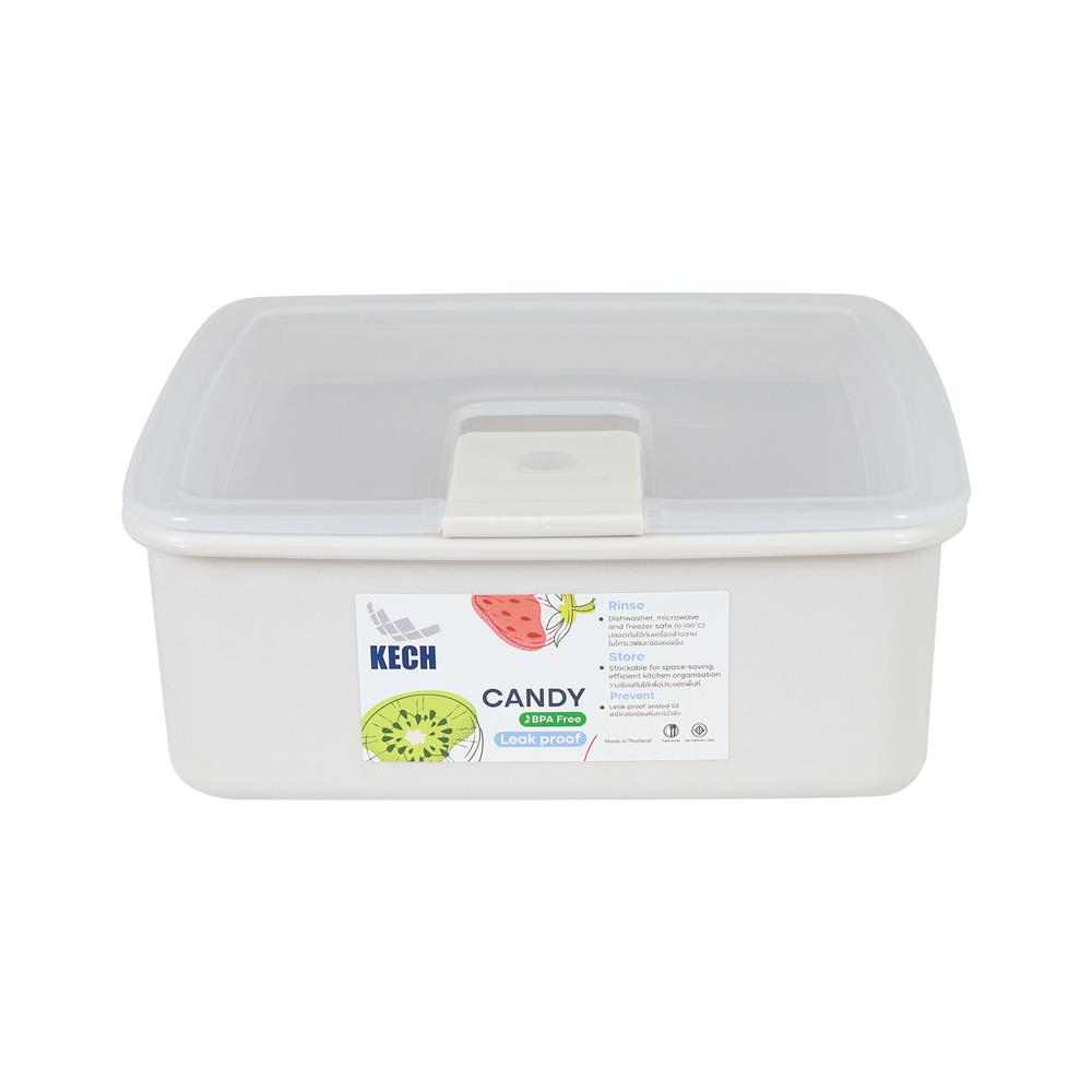 กล่องอาหาร 0.55 ลิตร KECH CANDY 9711 สีเบจ