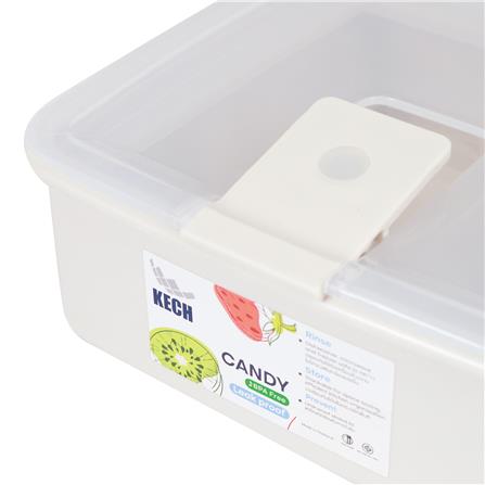 กล่องอาหาร 0.55 ลิตร KECH CANDY 9711 สีเบจ_4