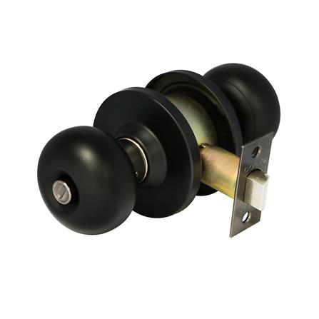 ลูกบิดห้องน้ำ หัวจัน COLT 5322-302 สีดำ_0