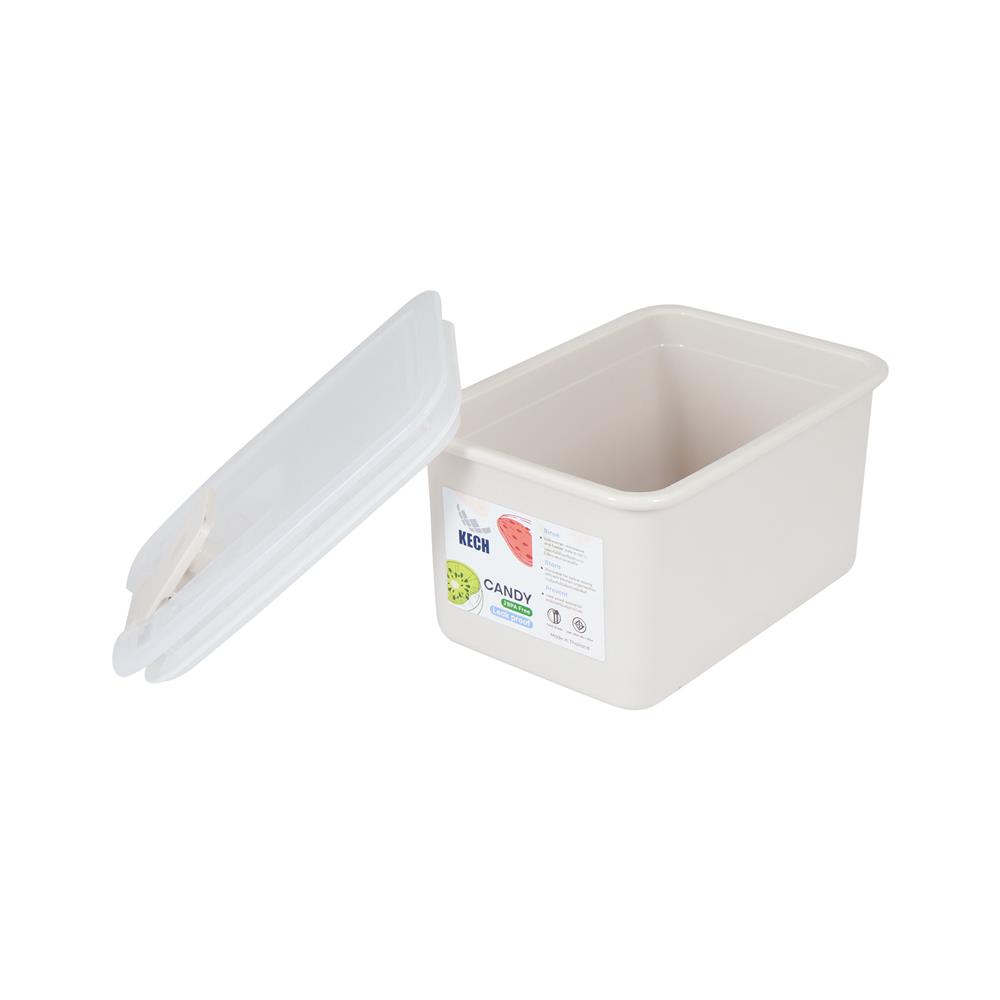 กล่องอาหาร 0.6 ลิตร KECH CANDY 9713 สีเบจ