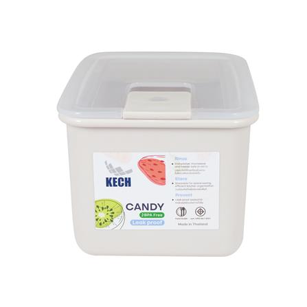 กล่องอาหาร 0.6 ลิตร KECH CANDY 9713 สีเบจ_2