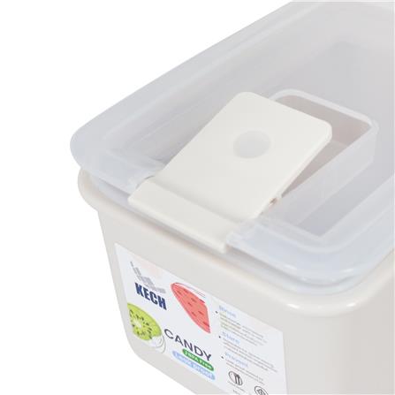 กล่องอาหาร 0.6 ลิตร KECH CANDY 9713 สีเบจ_4