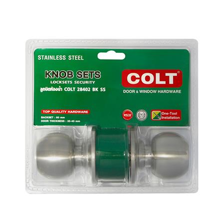 ลูกบิดห้องน้ำ หัวกลม COLT 28402 สีสเตนเลส_4