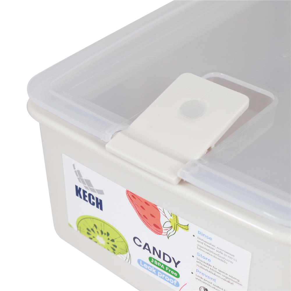 กล่องอาหาร 1.4 ลิตร KECH CANDY 9714 สีเบจ