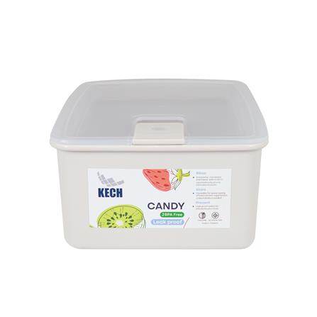 กล่องอาหาร 1.4 ลิตร KECH CANDY 9714 สีเบจ_2