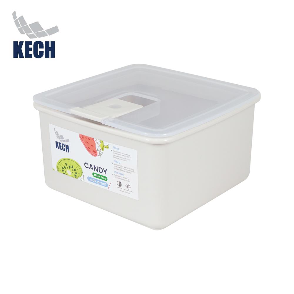 กล่องอาหาร 0.92 ลิตร KECH CANDY 9712 สีเบจ_0