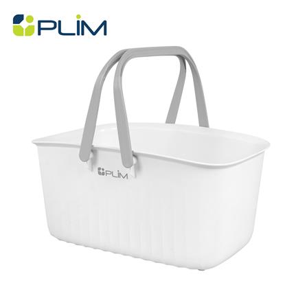 ถังหูหิ้ว PLIM VIVE 30x22x15 ซม. สีขาว_0