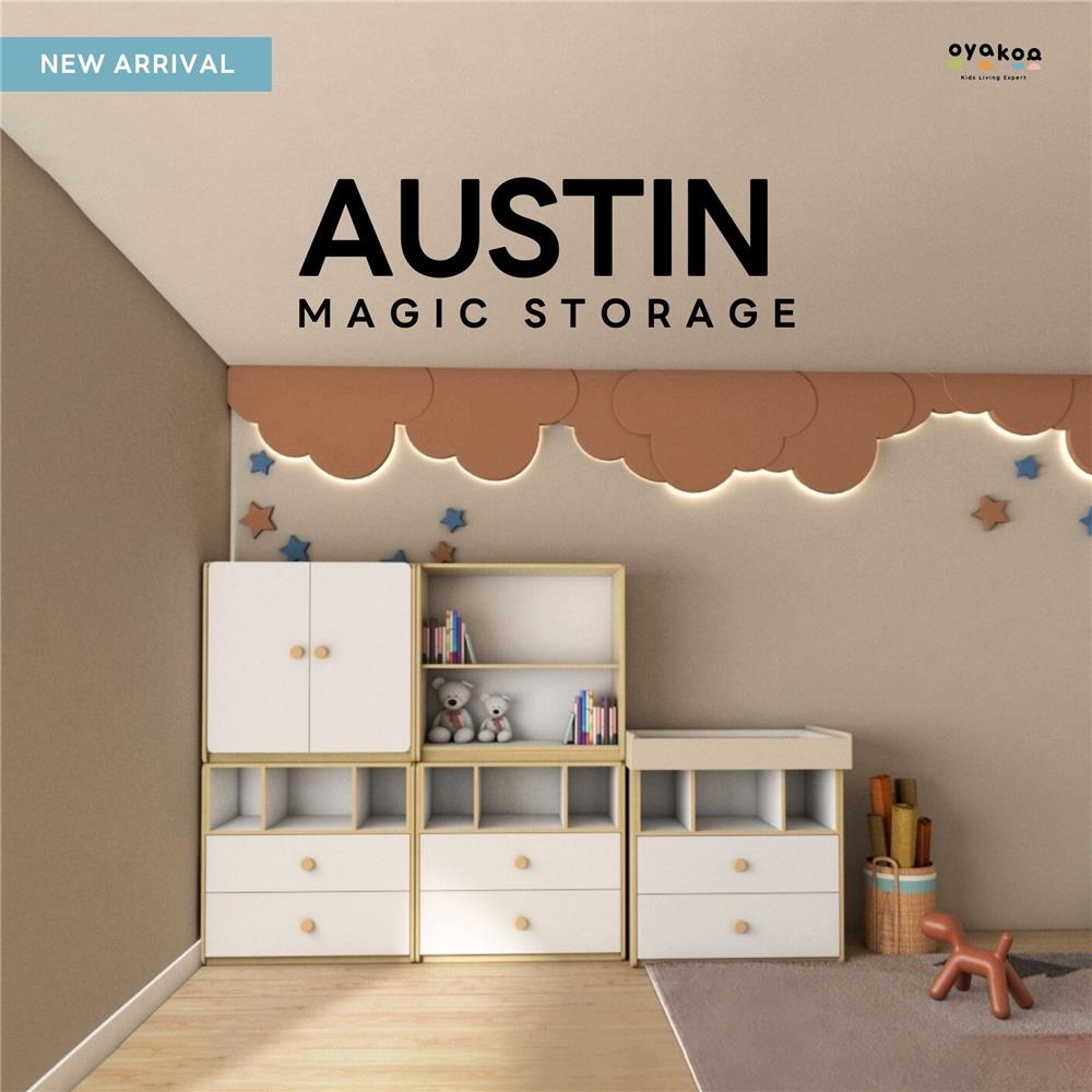 ถาดเปลี่ยนผ้าอ้อม OYAKOO AUSTIN สีขาว