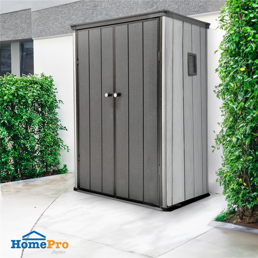 ตู้เก็บของกลางแจ้ง SPRING MA SHU 114 ซม. สีเทา