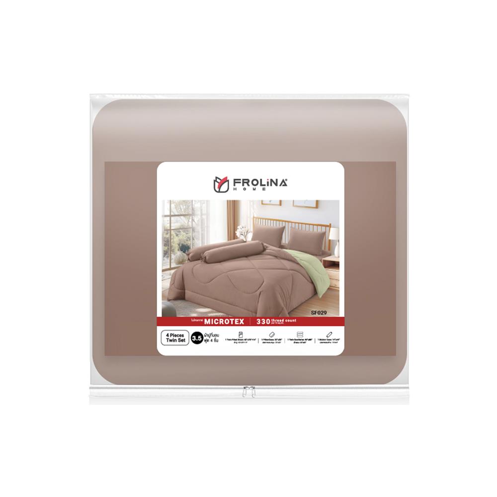 ชุดผ้าปูที่นอน 3.5 ฟุต 4 ชิ้น FROLINA MICROTEX SF029