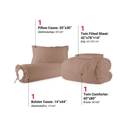ชุดผ้าปูที่นอน 3.5 ฟุต 4 ชิ้น FROLINA MICROTEX SF029_1