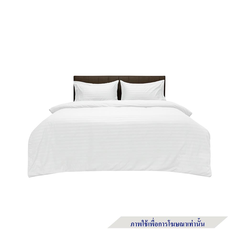 ผ้าปูที่นอน PICASSO MICRO SATIN 90X110 นิ้ว ลายริ้ว สี WHITE