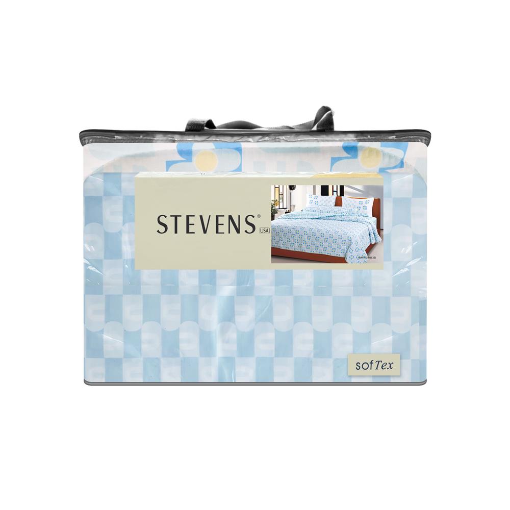 ชุดผ้าปูที่นอน 3.5 ฟุต 4 ชิ้น STEVENS SOFTEX MR32