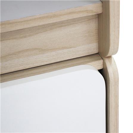 ตู้เตี้ย 2 บานเปิด OYAKOO AUSTIN สีขาว/โอ๊ค_4