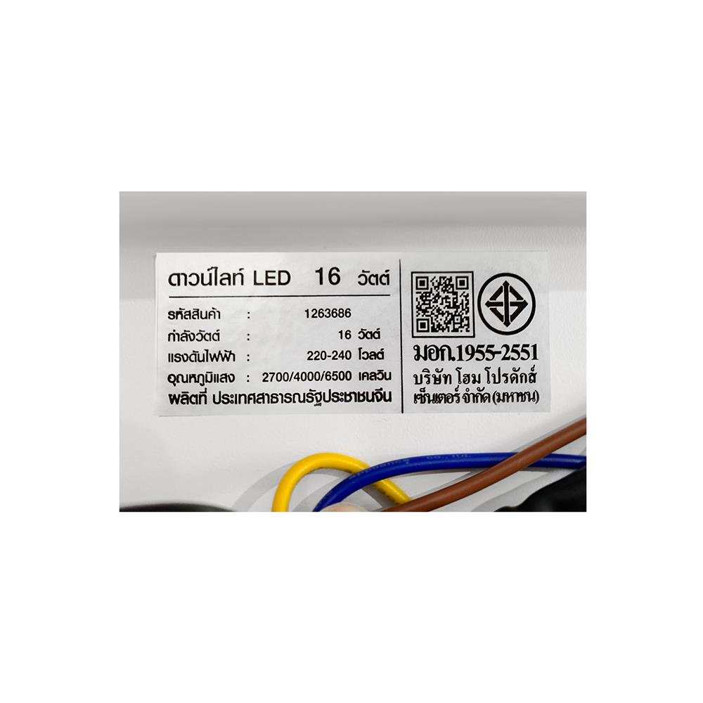 ดาวน์ไลท์ LED CARINI ZR-DP430-2 10 นิ้ว 16 วัตต์ DAYLIGHT/COOL WHITE/WARM WHITE สีขาว