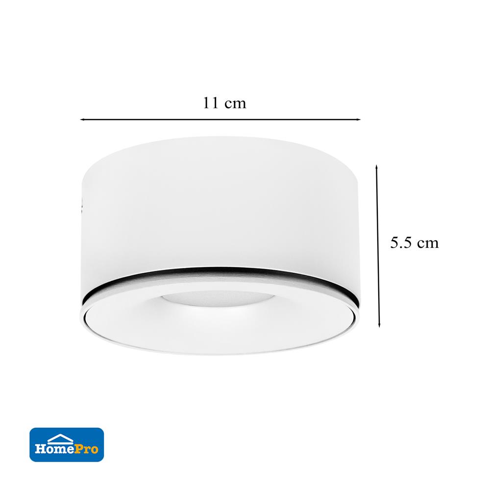 ดาวน์ไลท์ LED CARINI ZR-DP430 4.3 นิ้ว 8 วัตต์ DAYLIGHT/COOL WHITE/WARM WHITE สีขาว