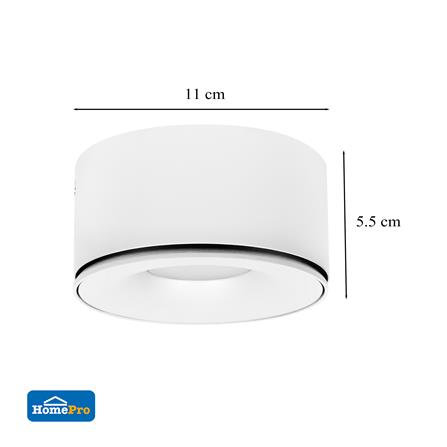 ดาวน์ไลท์ LED CARINI ZR-DP430 4.3 นิ้ว 8 วัตต์ DAYLIGHT/COOL WHITE/WARM WHITE สีขาว_4
