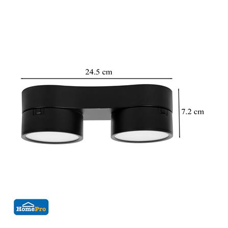 ดาวน์ไลท์ LED CARINI ZR-DP12-2 10 นิ้ว 16 วัตต์ DAYLIGHT/COOL WHITE/WARM WHITE สีดำ_4