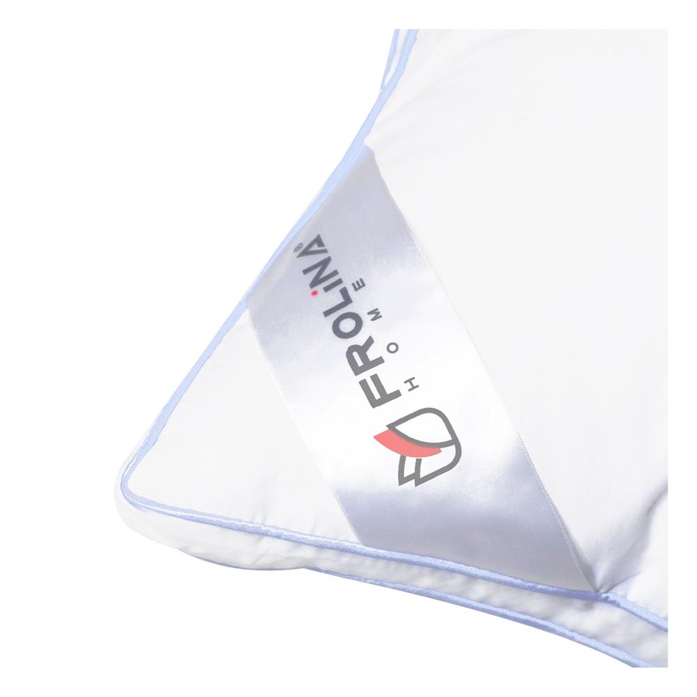 หมอนหนุน ไมโครไฟเบอร์ FROLINA WELLNESS GUARD FIRM 19x29 นิ้ว สีขาว