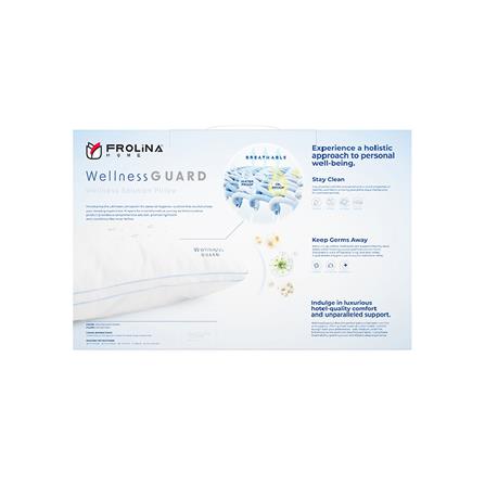 หมอนหนุน ไมโครไฟเบอร์ FROLINA WELLNESS GUARD FIRM 19x29 นิ้ว สีขาว_5