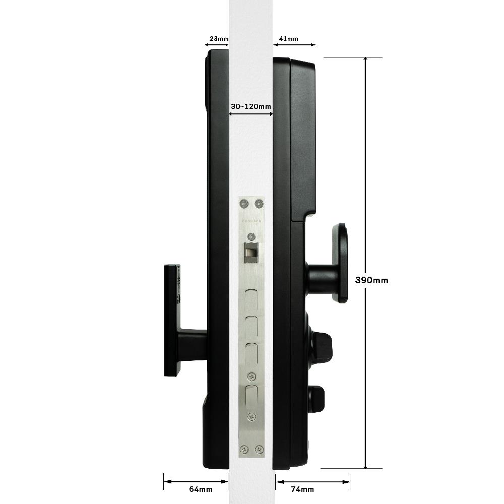 กลอนดิจิตอล CONLOCK CL-X60 สีดำ