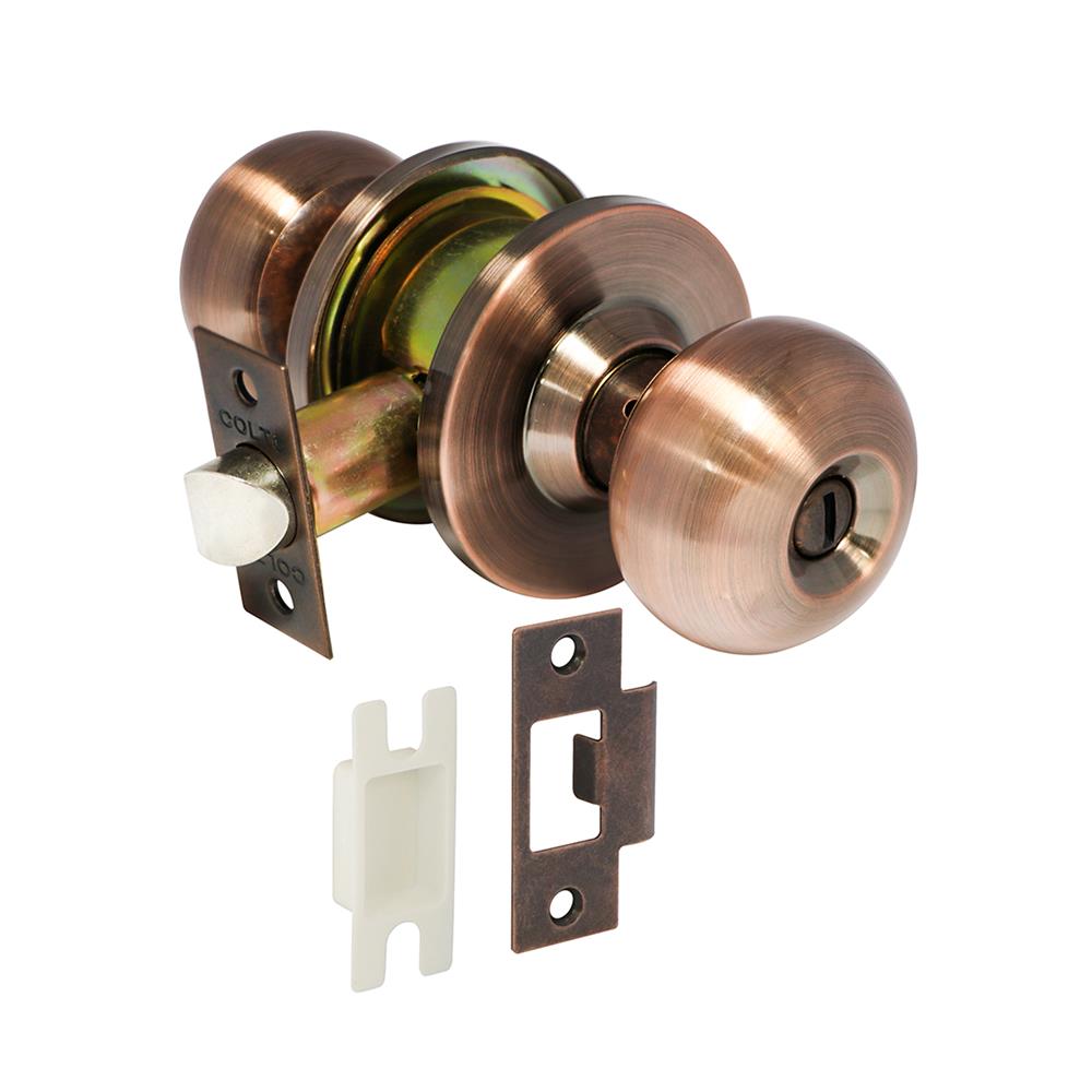 ลูกบิดห้องน้ำ หัวจัน COLT 5322-302 สีทองแดงรมดำ