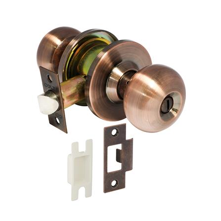 ลูกบิดห้องน้ำ หัวจัน COLT 5322-302 สีทองแดงรมดำ_2