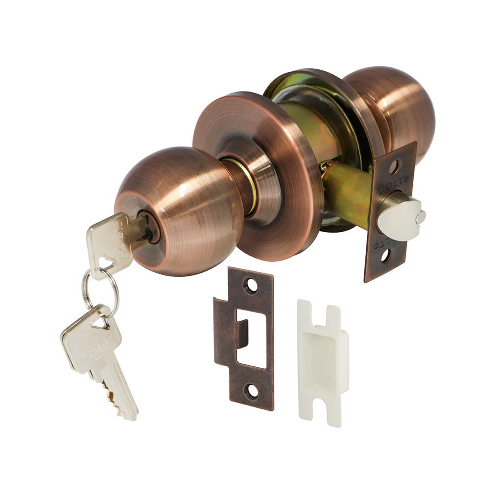 ลูกบิดทั่วไป หัวกลม COLT 6327-302 สีทองแดงรมดำ