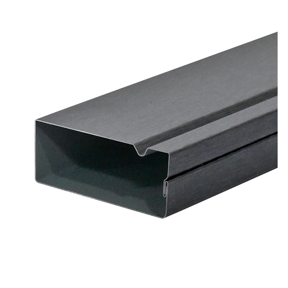 ระแนงเหล็กเคลือบลายไม้ ARON 2 นิ้ว สีกราไฟท์