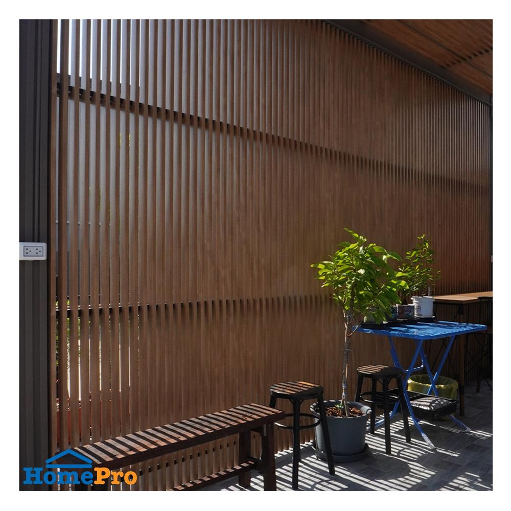 ระแนงเหล็กเคลือบลายไม้ ARON 2 นิ้ว สีวอลนัท