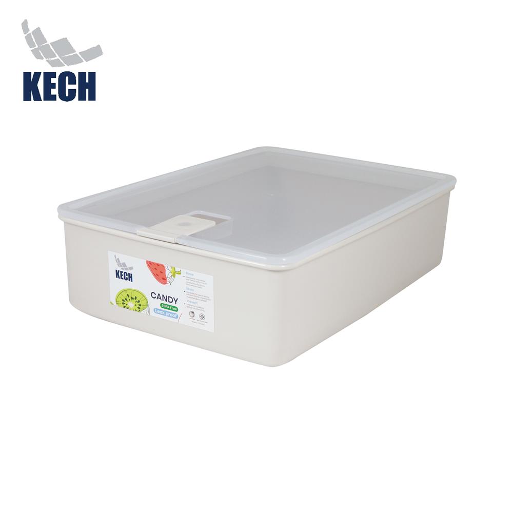 กล่องอาหาร 3 ลิตร KECH CANDY 9715 สีเบจ_0