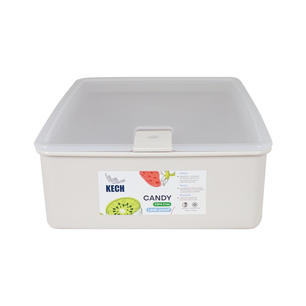 กล่องอาหาร 3 ลิตร KECH CANDY 9715 สีเบจ