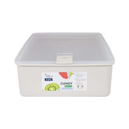 กล่องอาหาร 3 ลิตร KECH CANDY 9715 สีเบจ_2