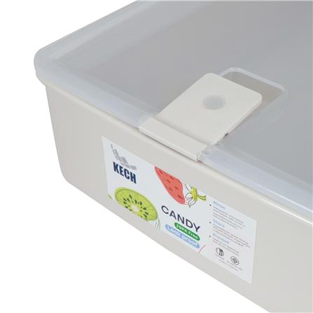 กล่องอาหาร 3 ลิตร KECH CANDY 9715 สีเบจ_4