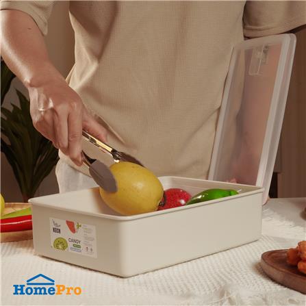 กล่องอาหาร 3 ลิตร KECH CANDY 9715 สีเบจ_5