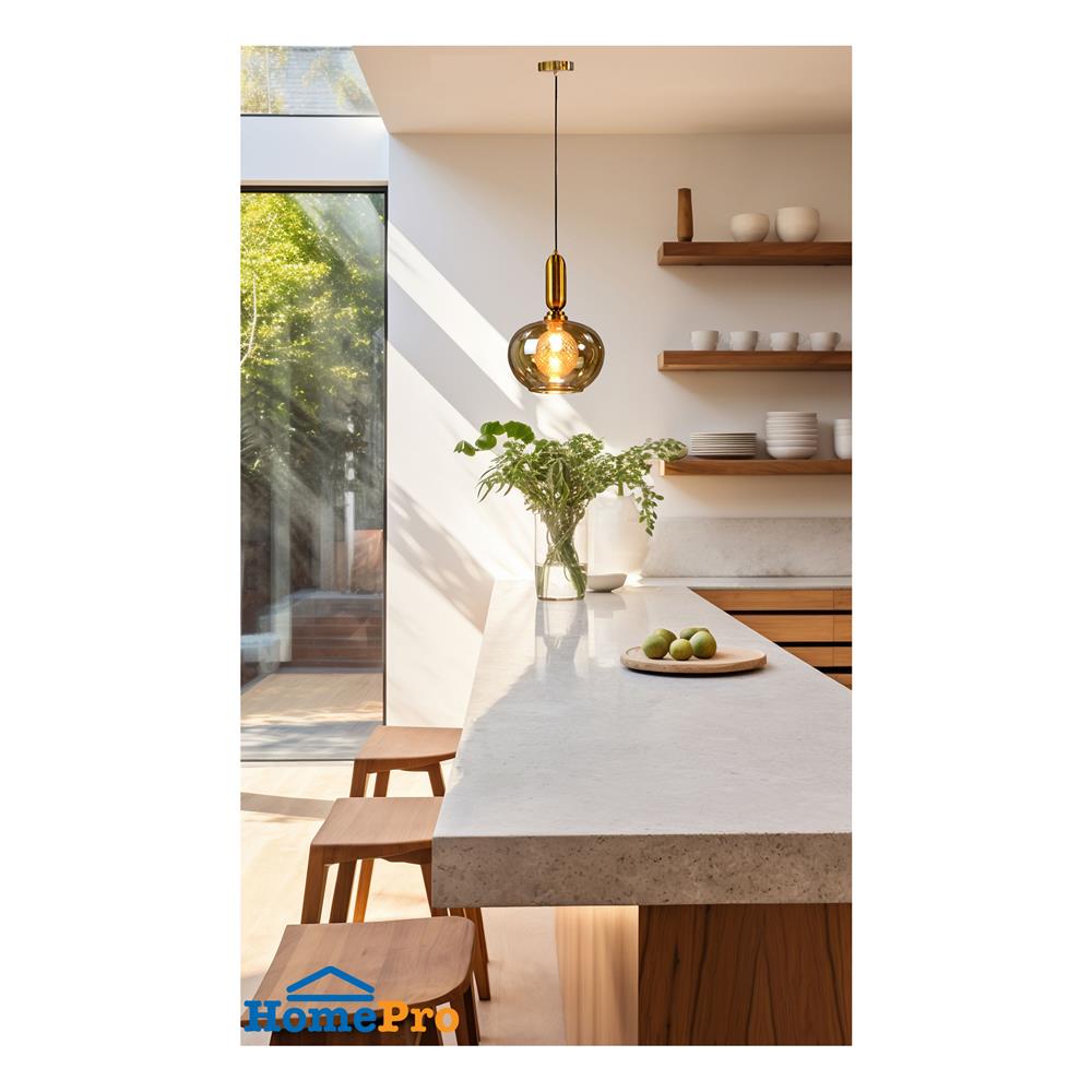 ไฟช่อ SUCCESS CD11717/1 สีทอง/ชา 1 หัว