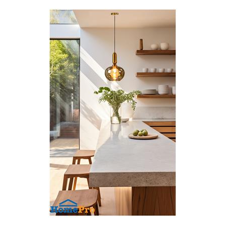 ไฟช่อ SUCCESS CD11717/1 สีทอง/ชา 1 หัว_3