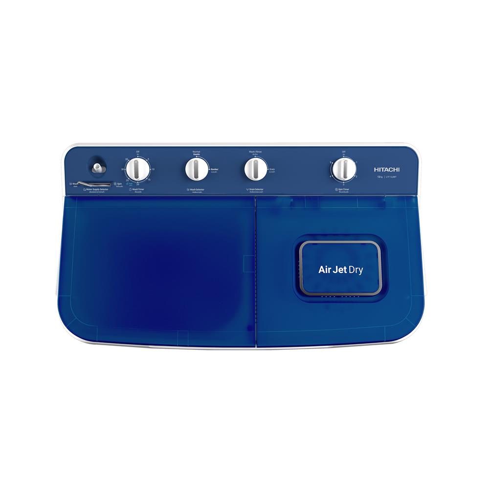 เครื่องซักผ้า 2 ถัง HITACHI LTT 12JWT PFB 12 กก. สีขาวฟ้า
