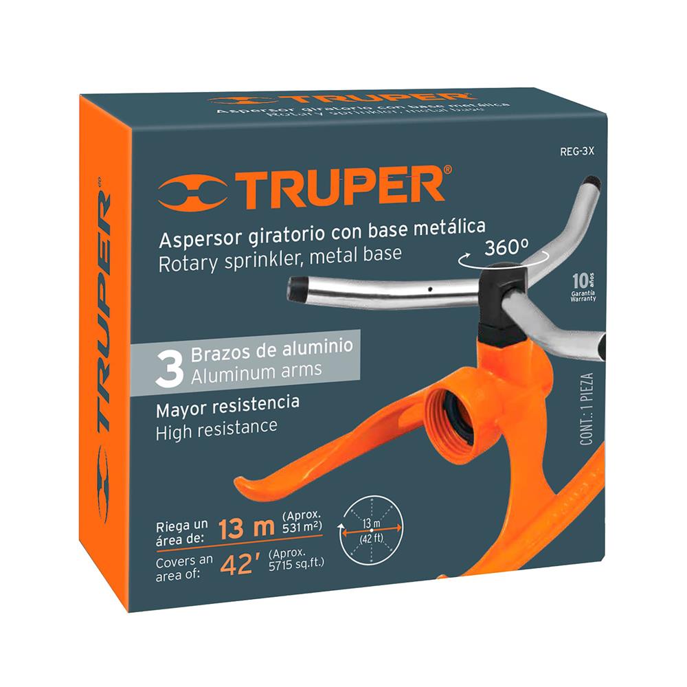 สปริงเกอร์ตั้งพื้น TRUPER 10303 เกลียวใน 3/4 นิ้ว