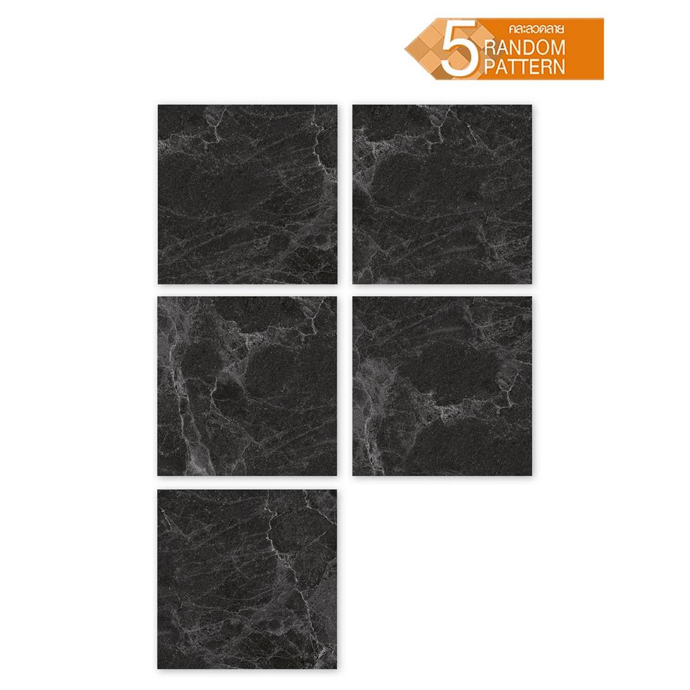 กระเบื้องพื้นพอร์ซเลน  16x16 นิ้ว COTTO เมอ์คิวรี่ กราไฟต์ ดำ (HYG) PM 0.96 ตร.ม.