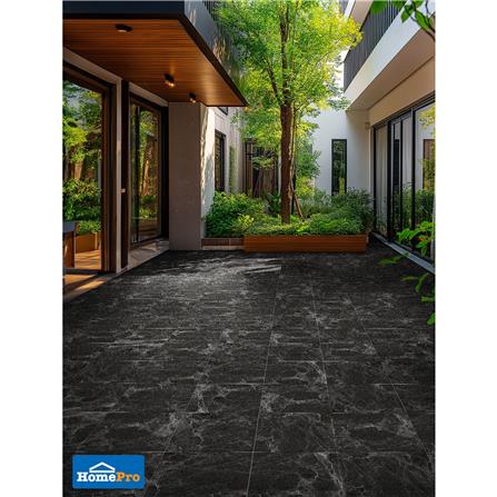 กระเบื้องพื้นพอร์ซเลน  16x16 นิ้ว COTTO เมอ์คิวรี่ กราไฟต์ ดำ (HYG) PM 0.96 ตร.ม._3