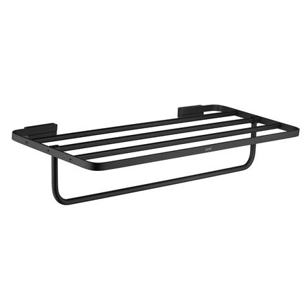 ชั้นวางพร้อมราว COTTO CT0334(BL)(HM) สีดำ