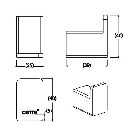 ขอแขวนผ้า COTTO CT0331(BL)(HM) สีดำ_1